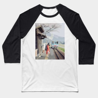Train Station Baseball T-Shirt
